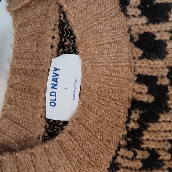 NWOT Old Navy Chunky Leopard Sweater sz L - Picture 2 of 3